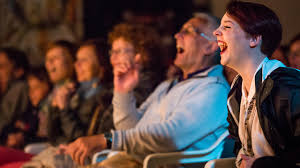 Audience laughing at JK Comedy Club