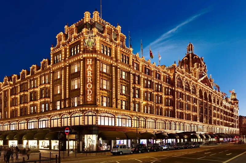 Harrods food hall and Shoreditch street art scene
