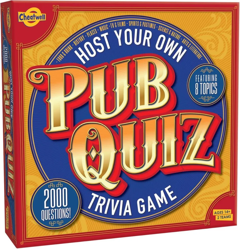 Friends enjoying a pub quiz night in London