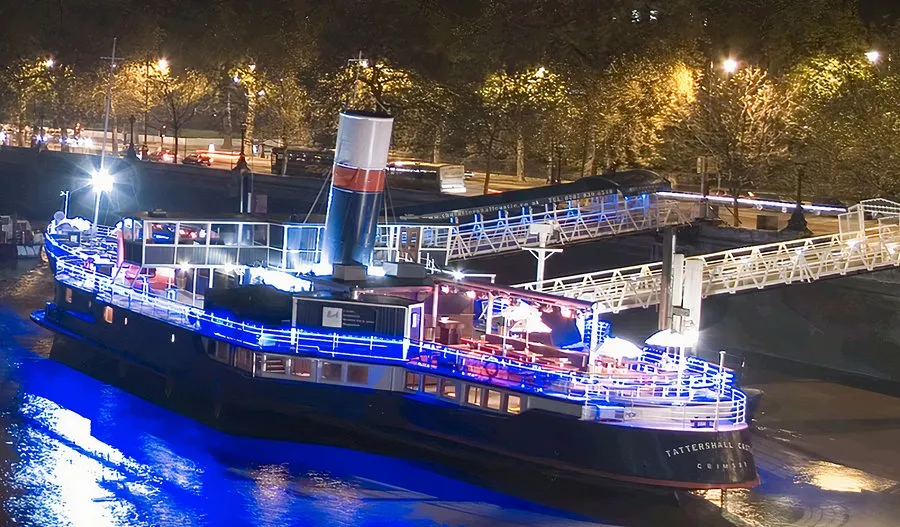 The Boat Show Comedy Club on the Thames at Victoria Embankment