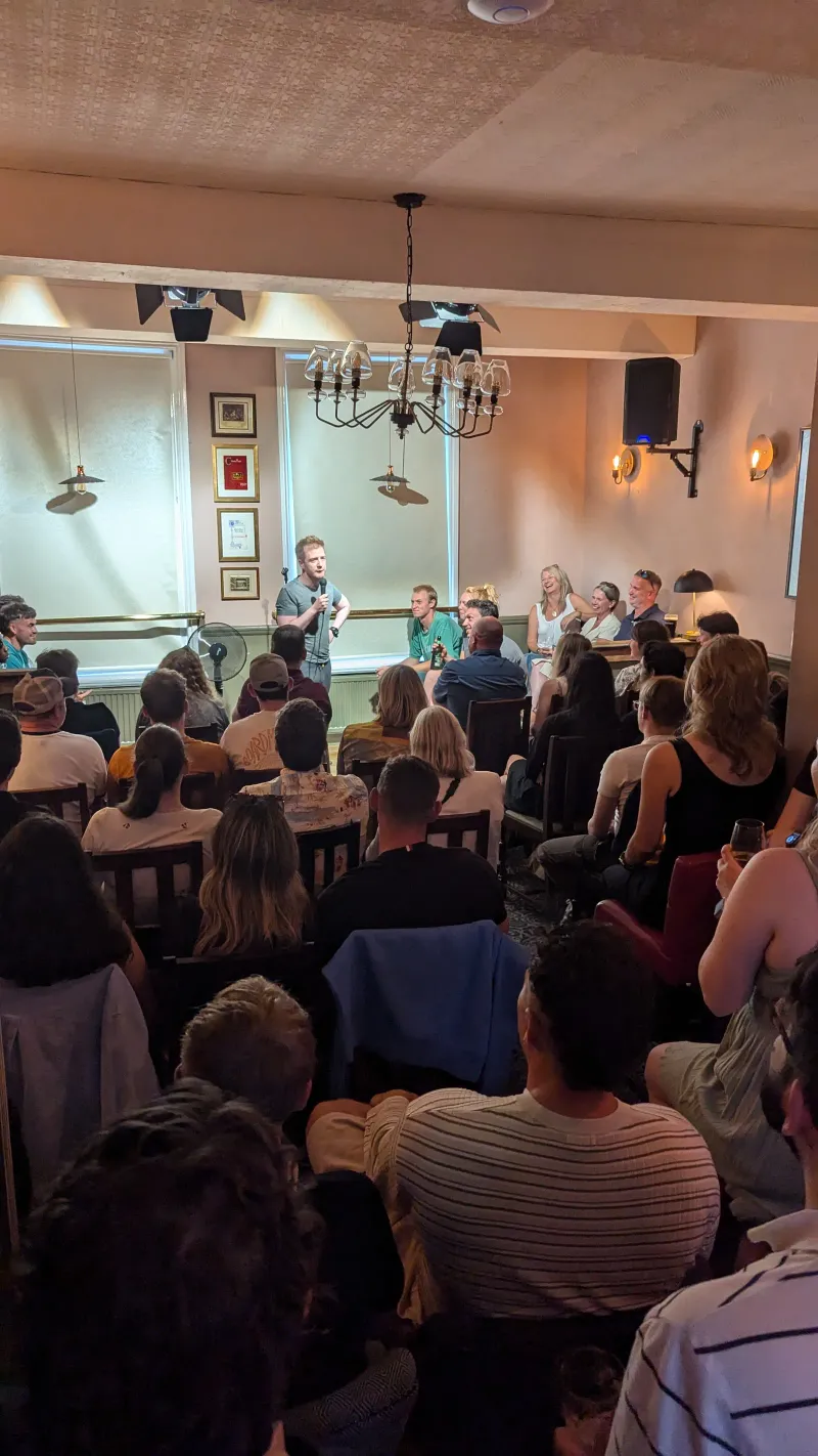 Live comedy show at JK Comedy Club Covent Garden