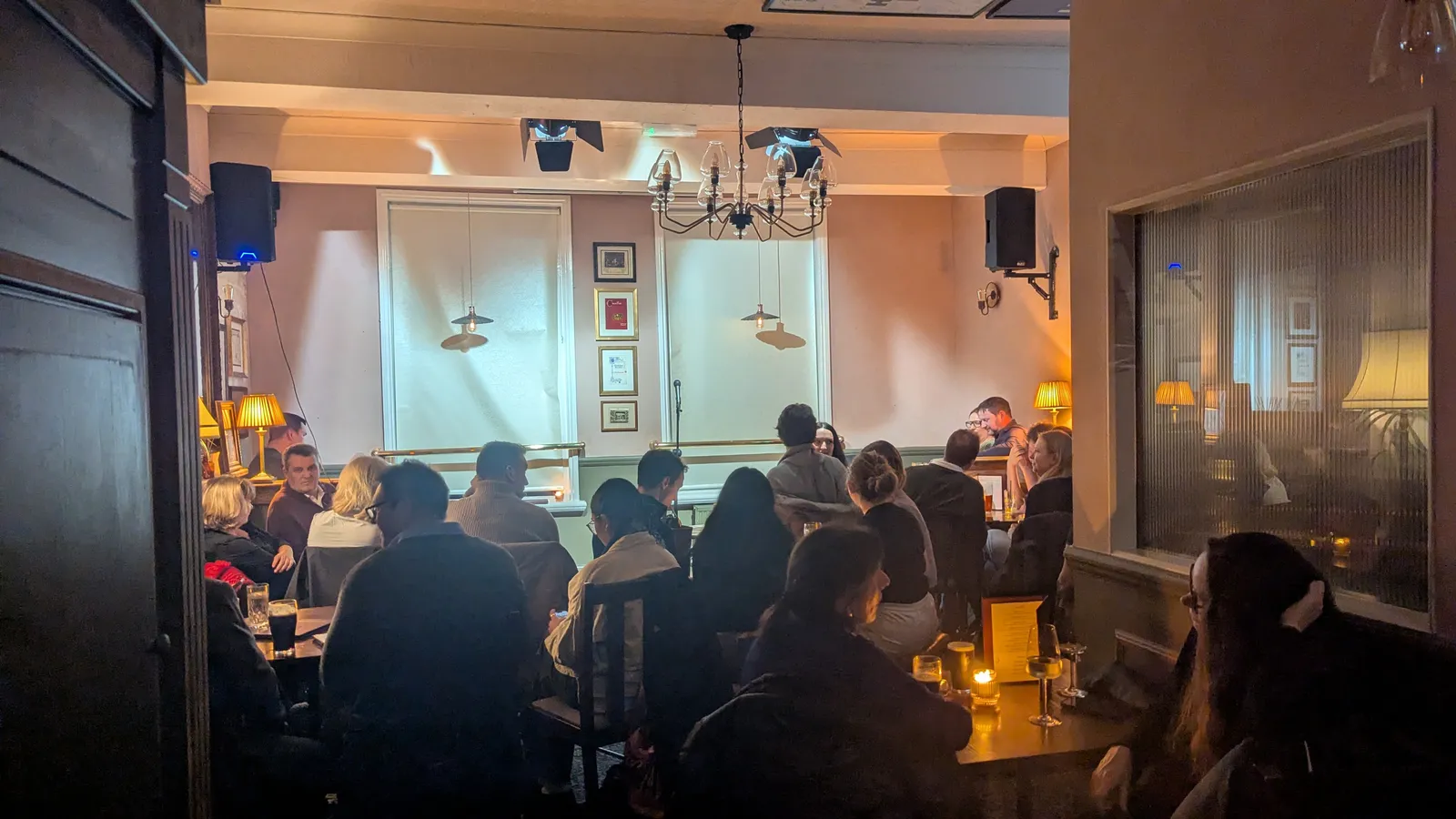 Packed audience at JK Comedy Club Covent Garden